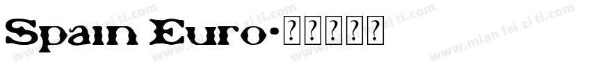 Spain Euro字体转换